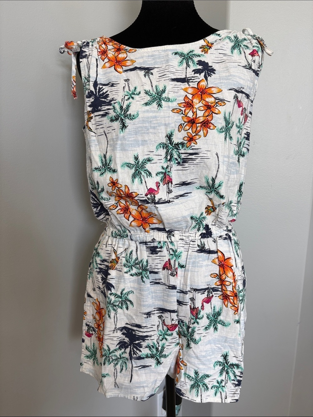 Old Navy Linen Blend Romper